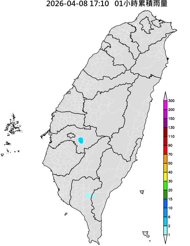 1小時累積雨量圖